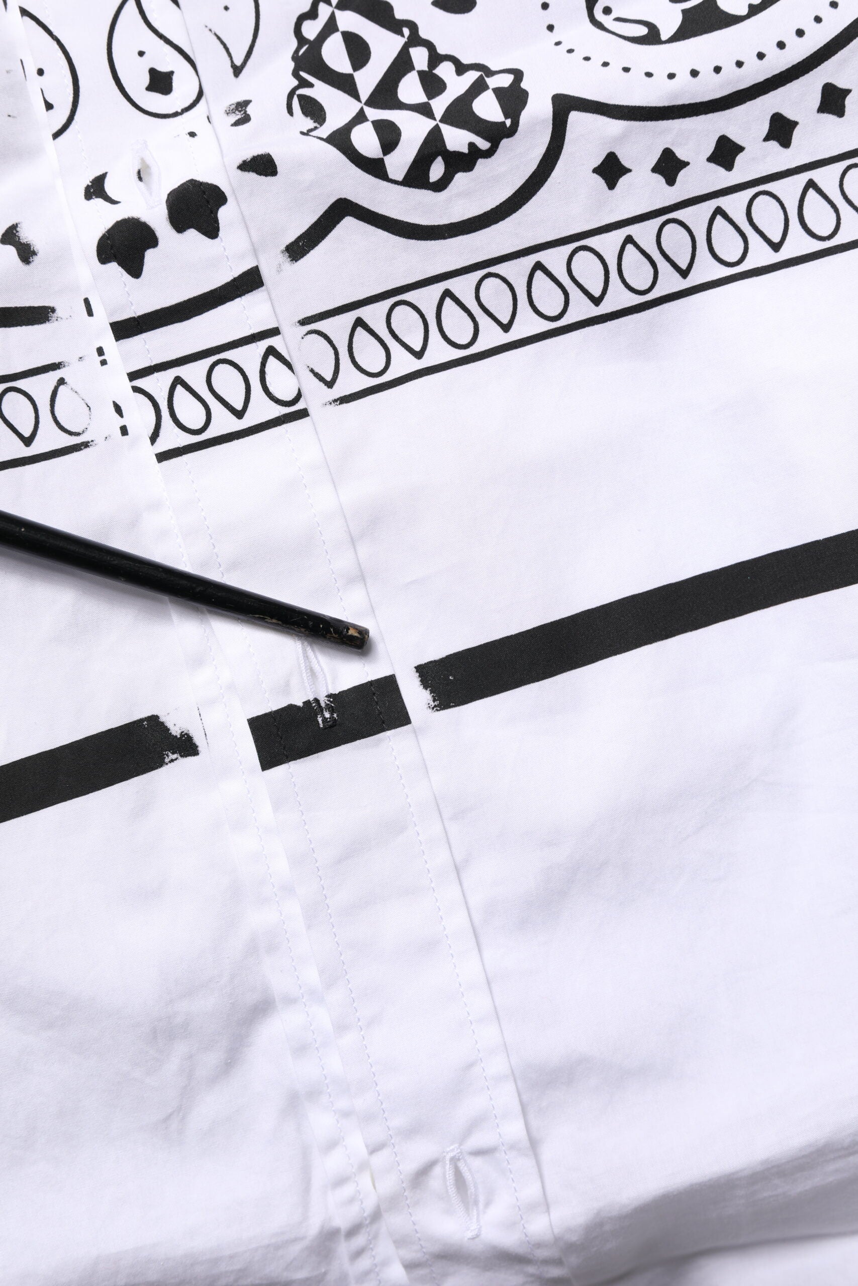 Dolce & Gabbana White MARTINI Bandana Print Formal Shirt | Regal Royce