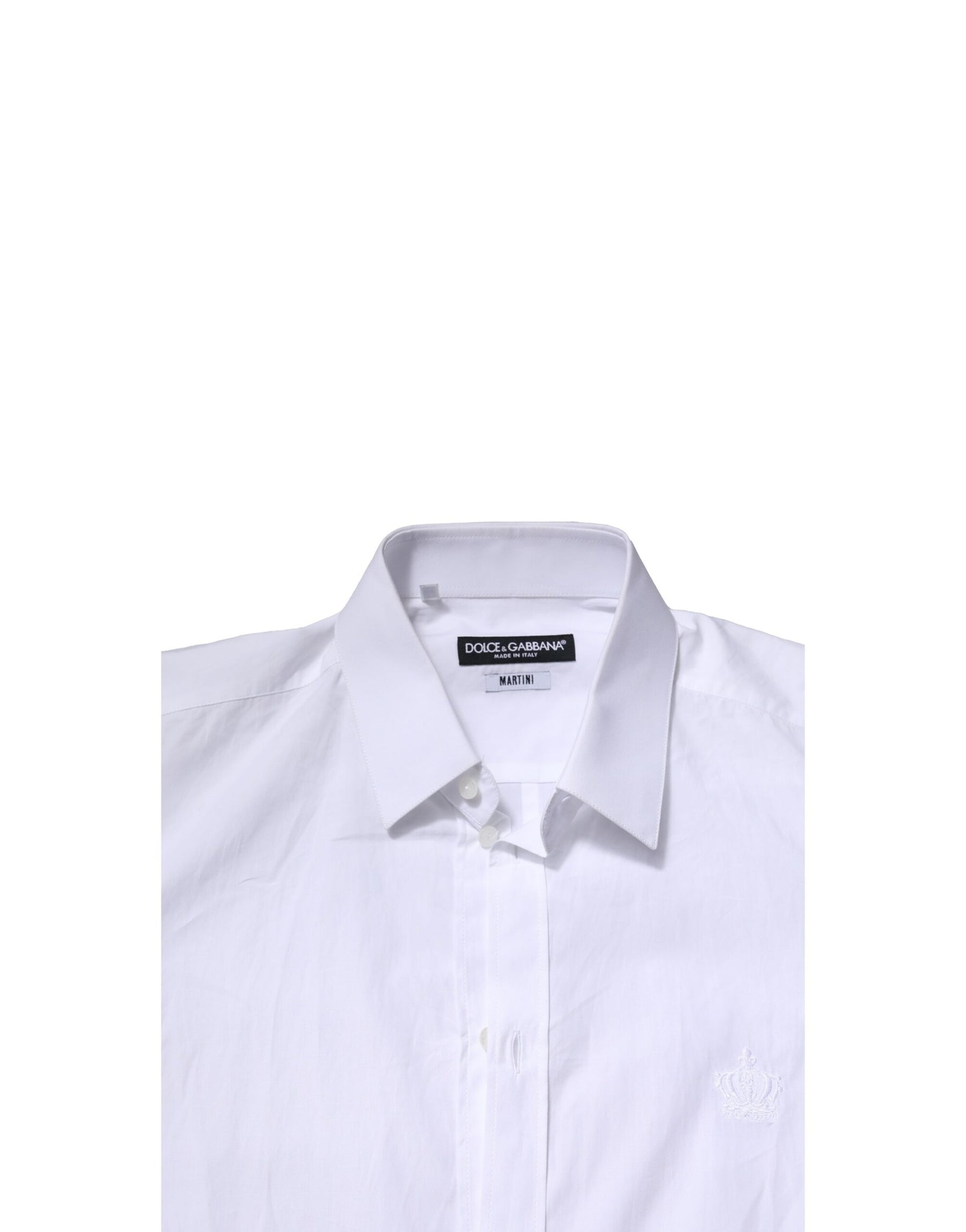 Dolce & Gabbana White MARTINI Long Sleeves Men Formal Shirt | Regal Royce