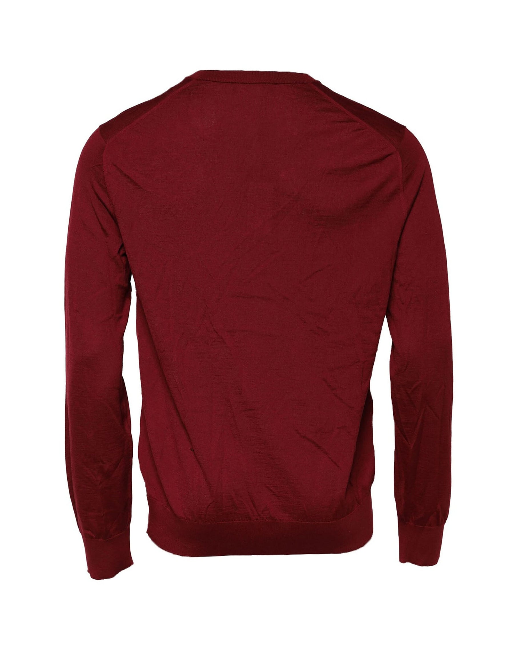 Dolce & Gabbana Maroon Cashmere Crew Neck Sweatshirt Sweater | Regal Royce