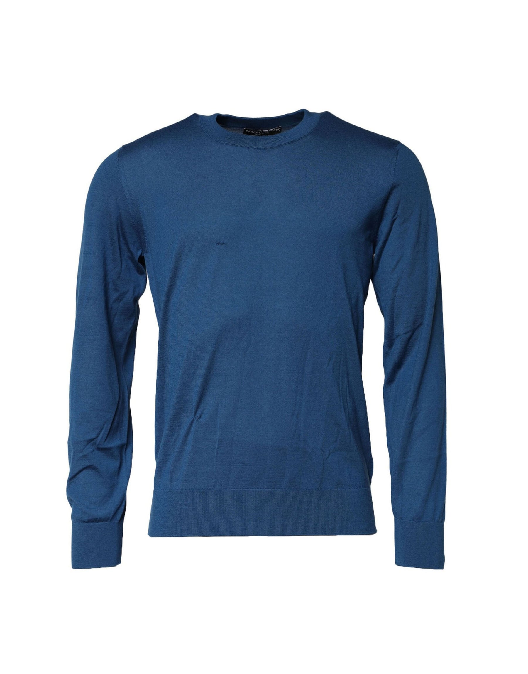 Dolce & Gabbana Blue Cashmere Crew Neck Sweatshirt Sweater | Regal Royce