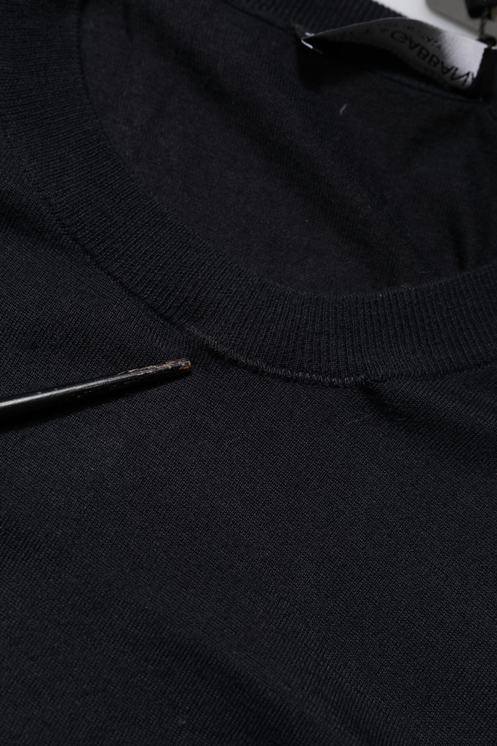 Dolce & Gabbana Black Long Sleeve CrewNeck Pullover Sweater