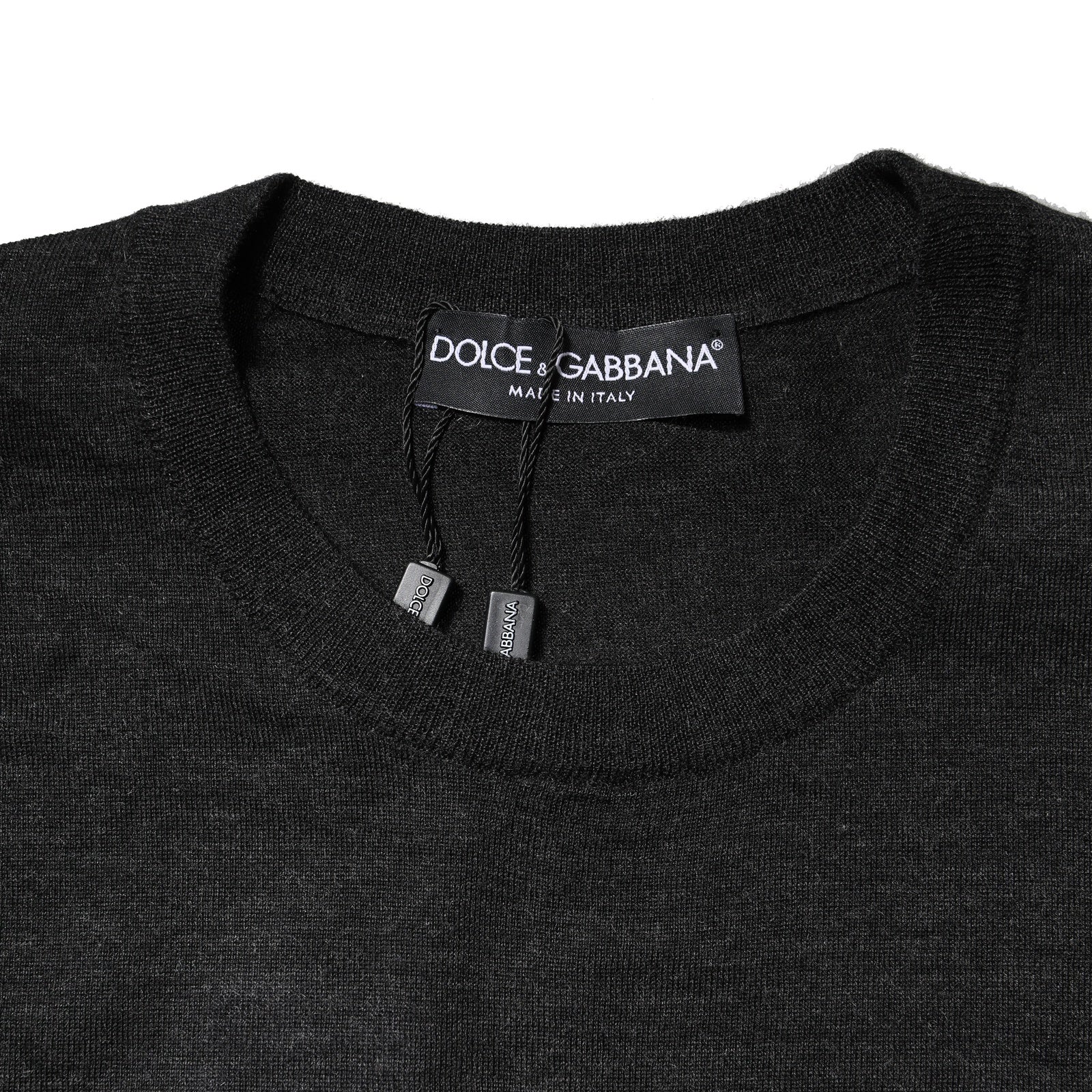 Dolce & Gabbana Gray Cashmere Crew Neck Sweatshirt Sweater | Regal Royce