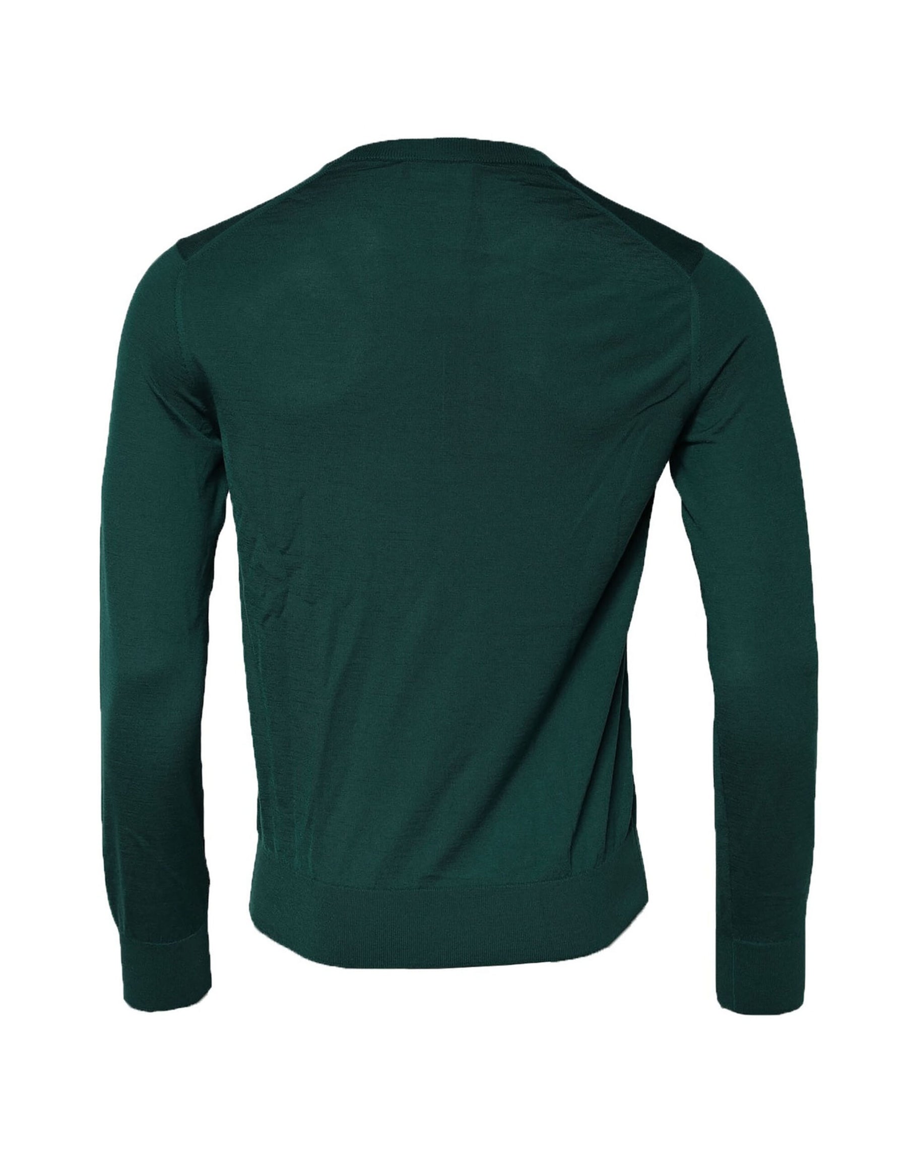 Dolce & Gabbana Green Cashmere Crew Neck Sweatshirt Sweater | Regal Royce