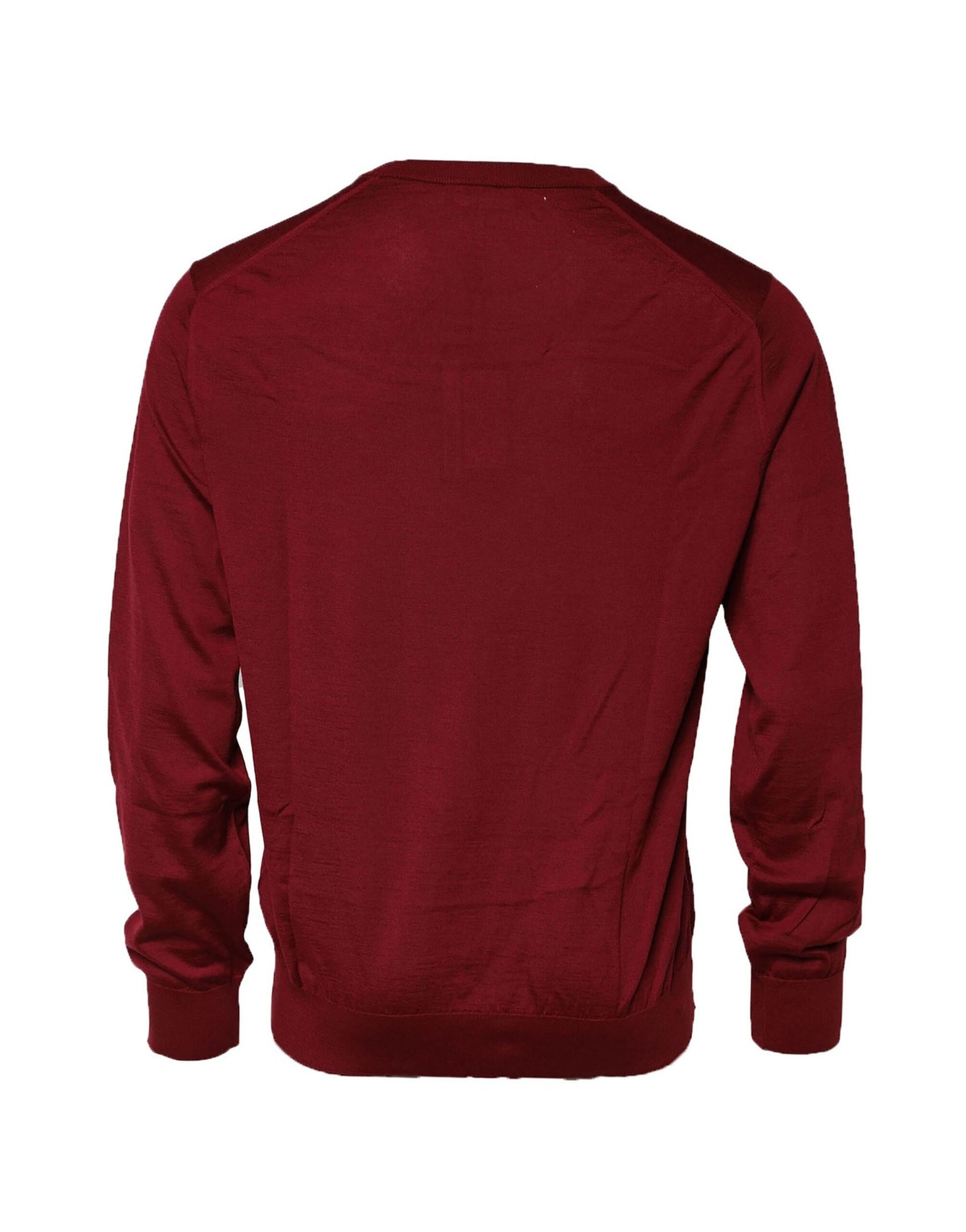 Dolce & Gabbana Maroon Cashmere Crew Neck Sweatshirt Sweater | Regal Royce