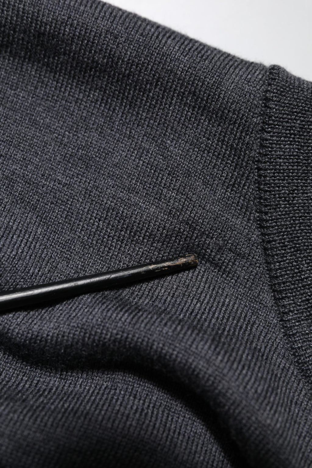 Dolce & Gabbana Dark Gray Wool Crew Neck Sweatshirt Sweater