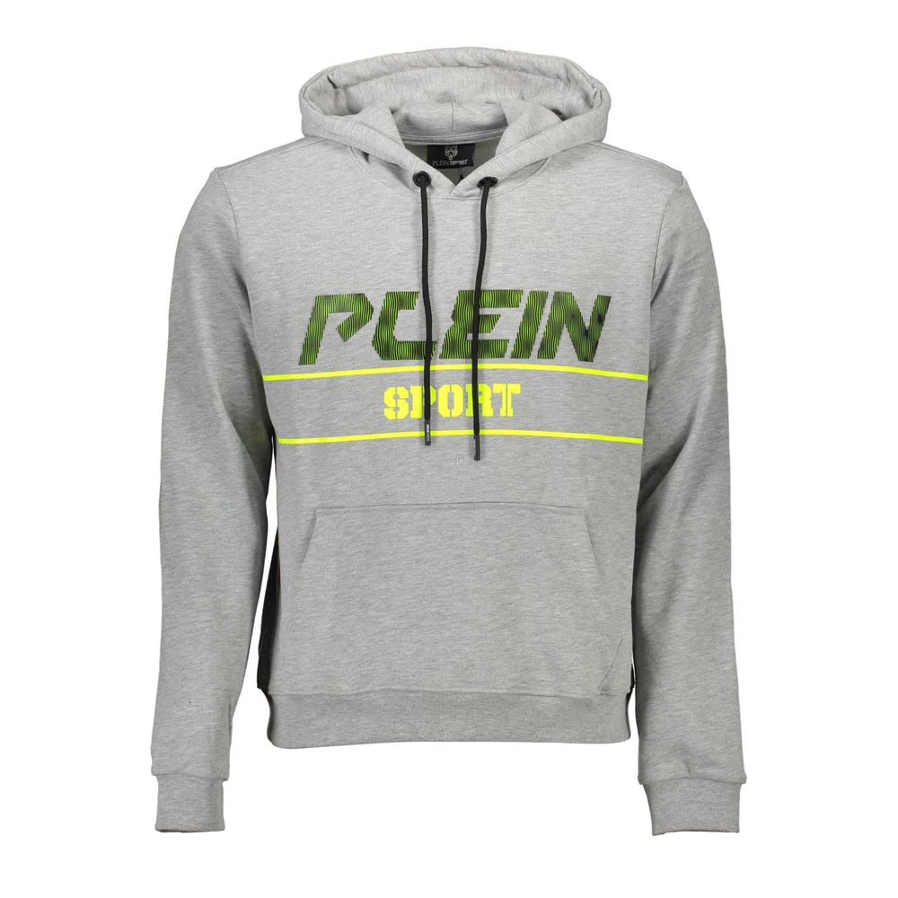 Plein Sport Grigio Cotton Men Sweatshirt | Regal Royce