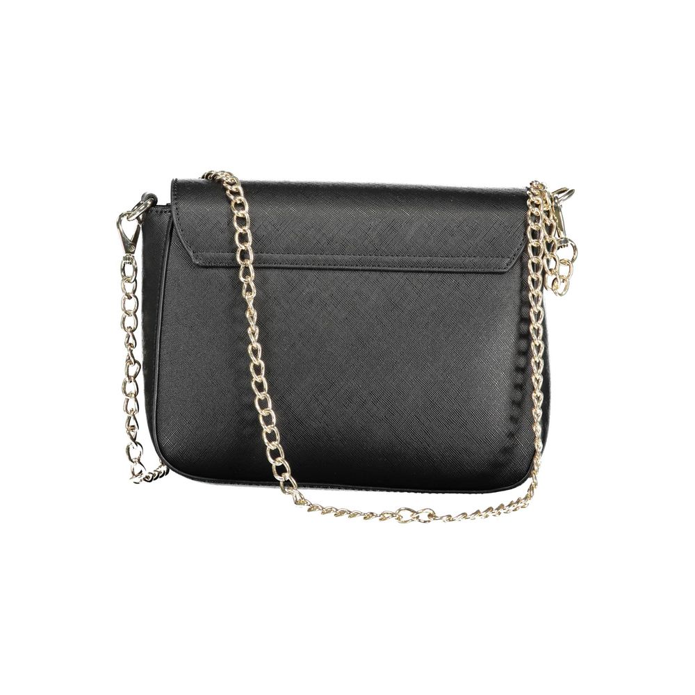 Mario Valentino Nero Polyurethane Women Handbag | Regal Royce