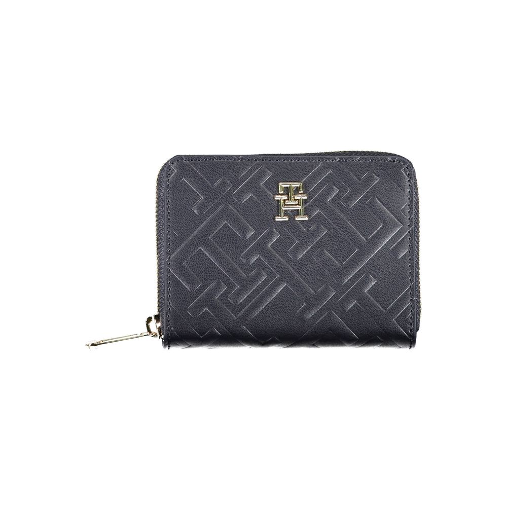 Tommy Hilfiger Blue Polyurethane Women Wallet | Regal Royce