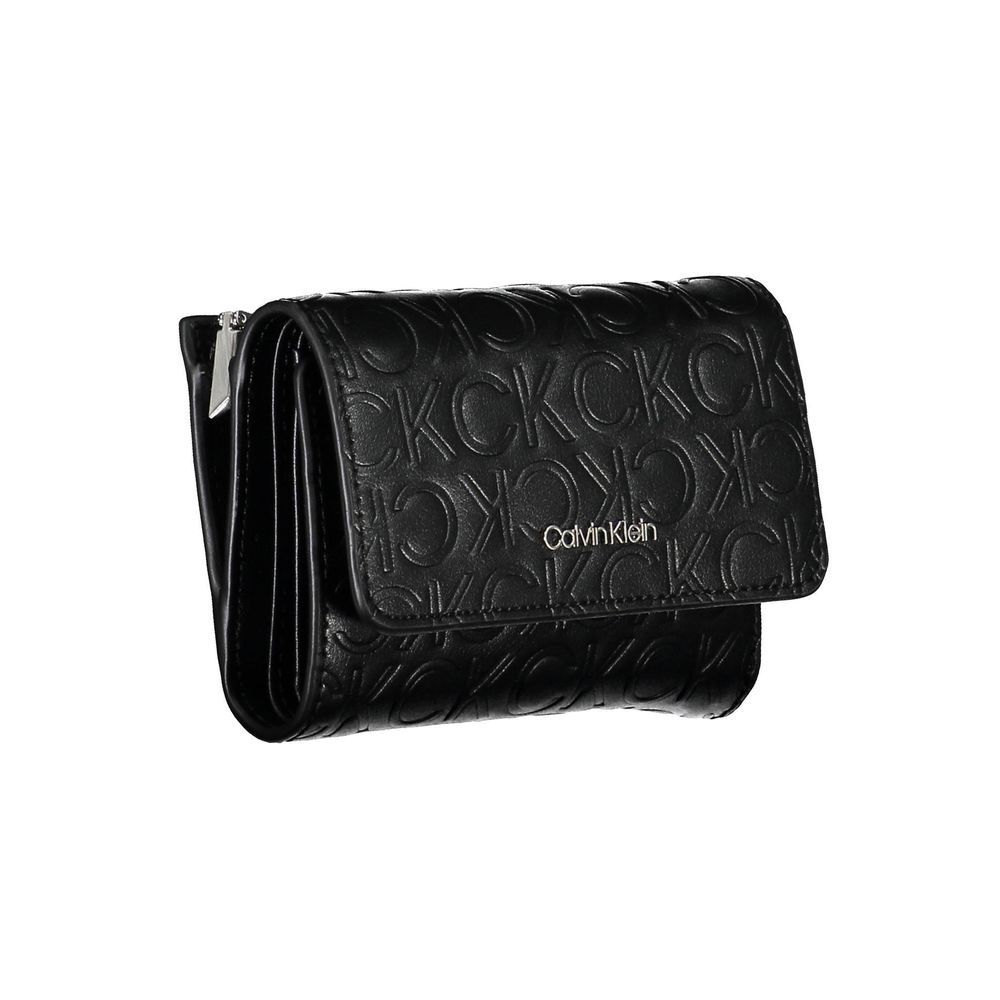 Calvin Klein Black Polyurethane Women Wallet | Regal Royce
