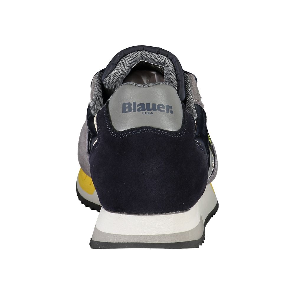 Blauer Blue Leather Men Sneaker | Regal Royce