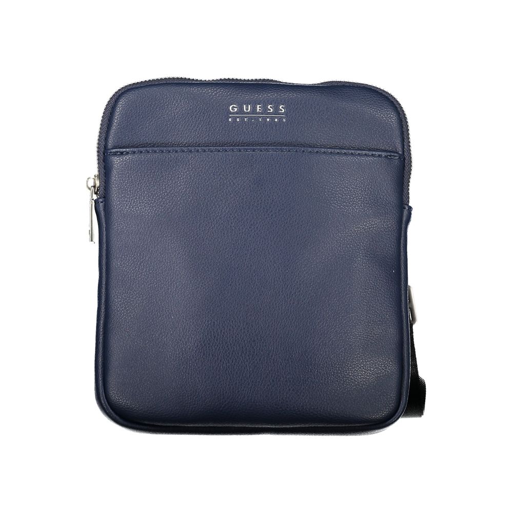 Guess Jeans Blue Polyurethane Men's Shoulder Bag | Regal Royce