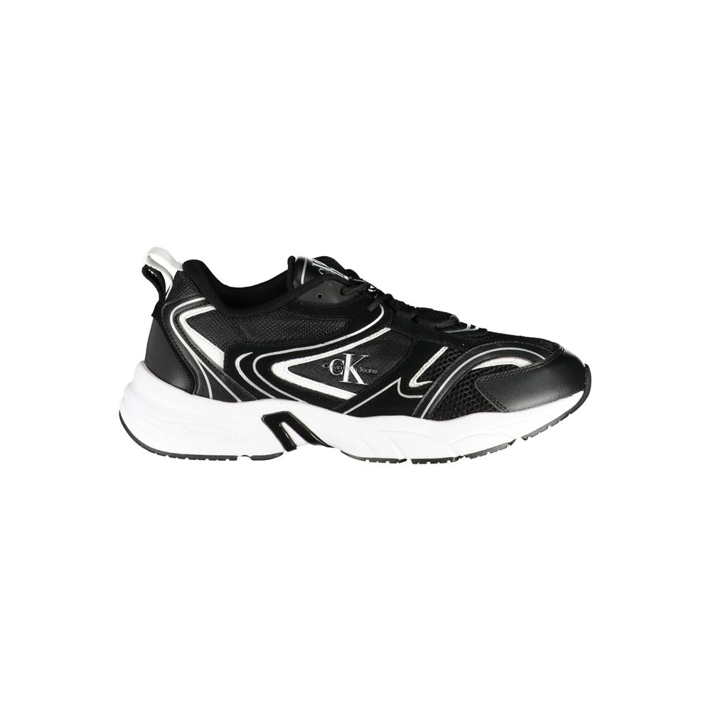 Calvin Klein Black Polyurethane Men's Sneaker | Regal Royce