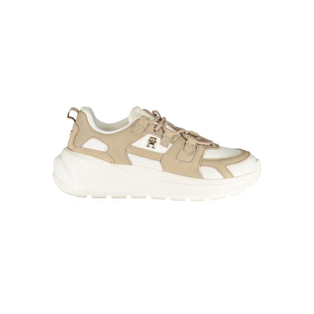 Tommy Hilfiger Bianco Polyurethane Women Sneaker | Regal Royce