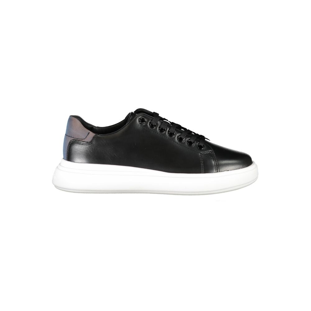 Calvin Klein Black Leather Women Sneaker | Regal Royce