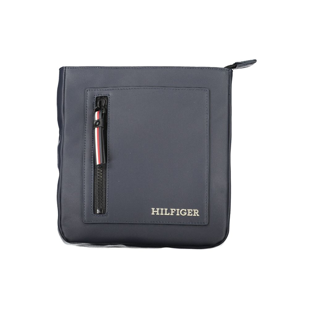 Tommy Hilfiger Navy Polyurethane Men's Shoulder Bag | Regal Royce