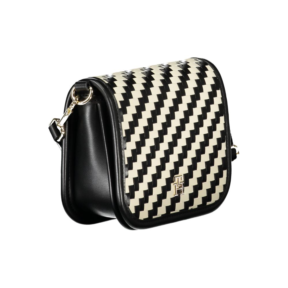 Tommy Hilfiger Black Polyurethane Women Handbag | Regal Royce