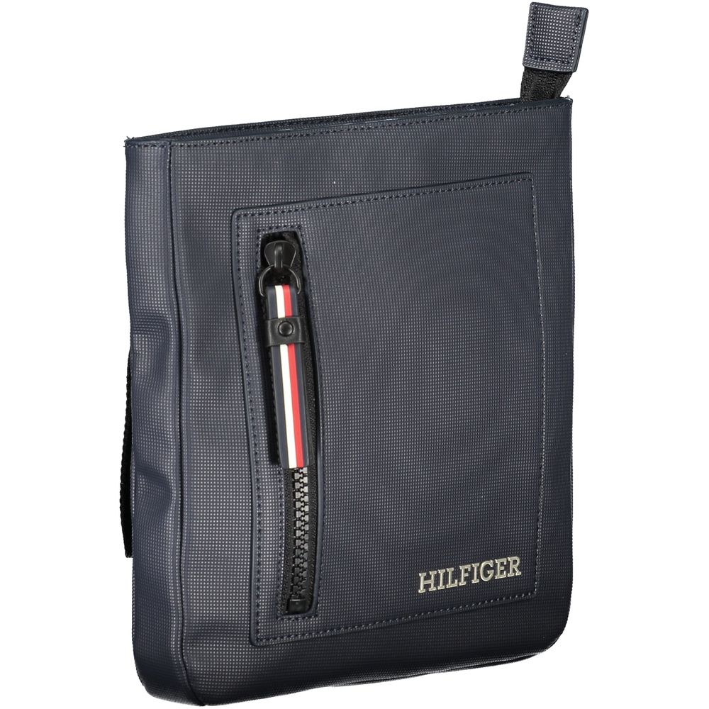 Tommy Hilfiger Navy Polyurethane Men's Shoulder Bag | Regal Royce