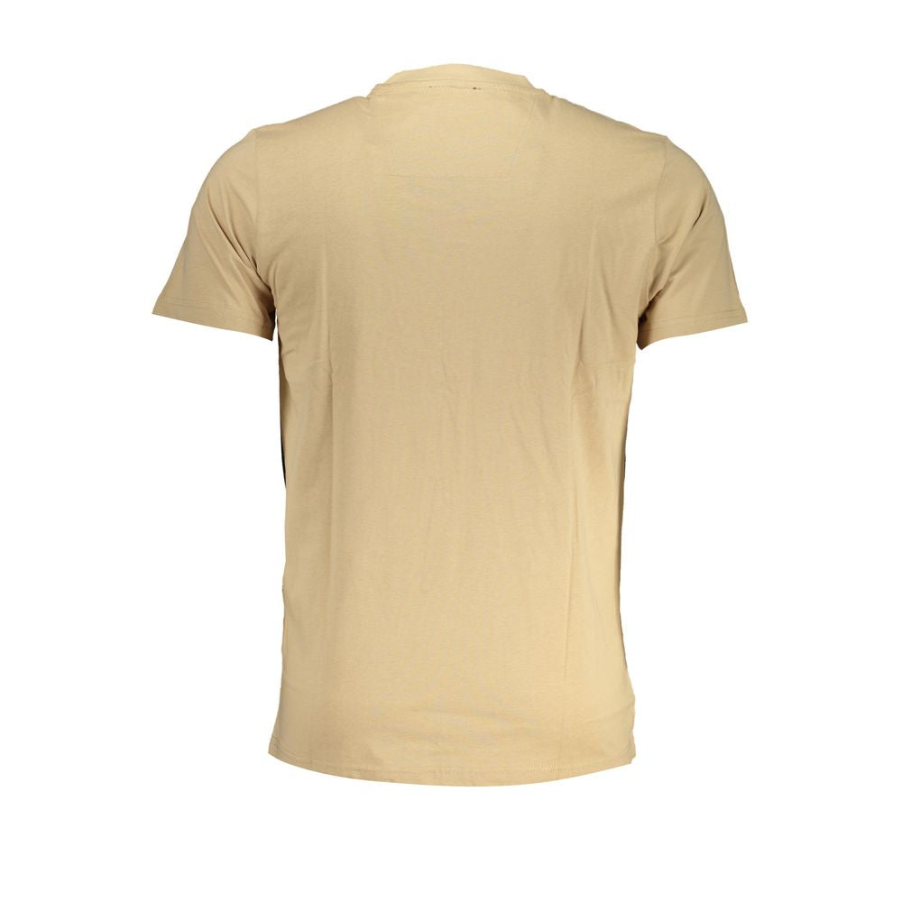 Cavalli Class Beige Cotton Men's T-Shirt | Regal Royce