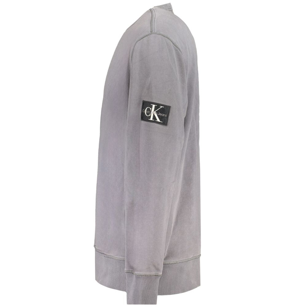 Calvin Klein Gray Cotton Men Sweater | Regal Royce