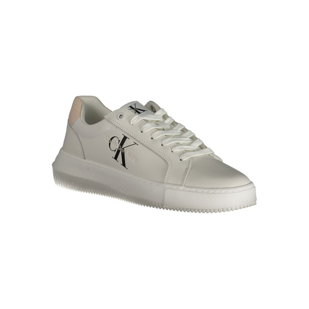 Calvin Klein Bianco Polyurethane Women Sneaker | Regal Royce