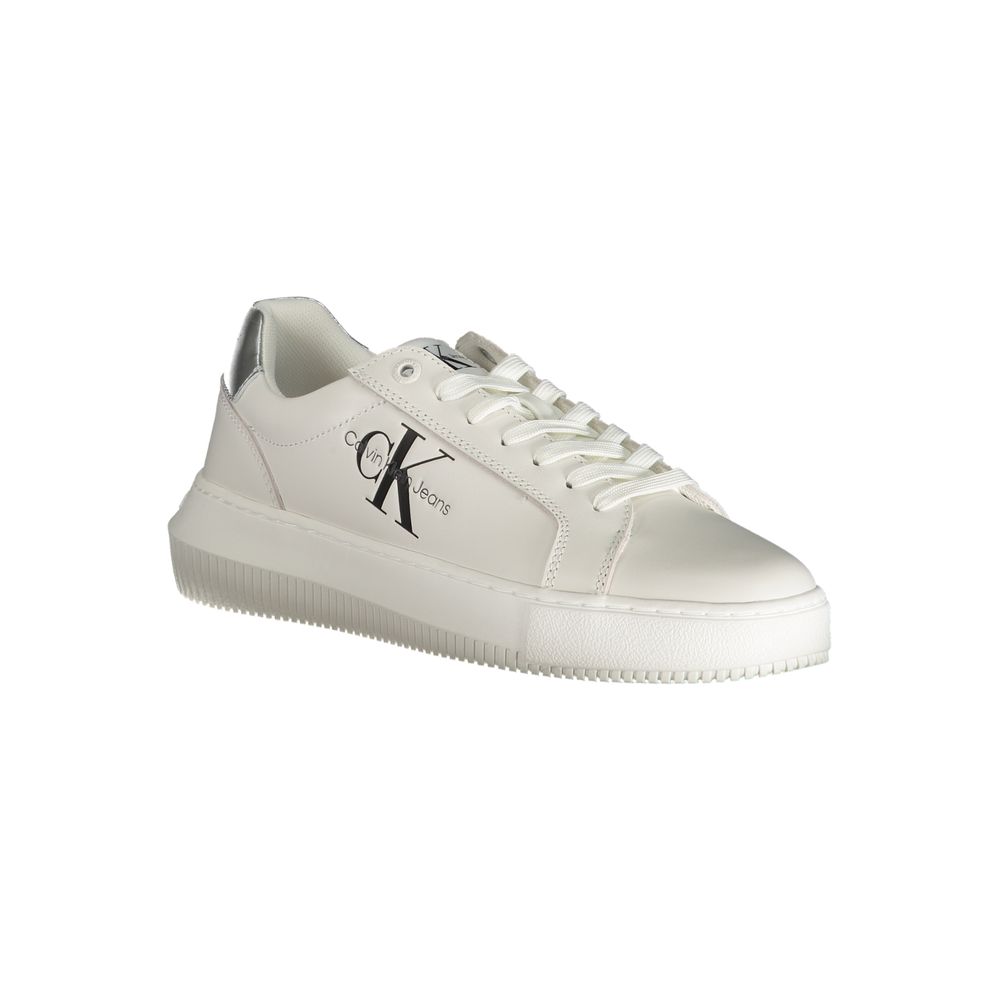 Calvin Klein Bianco Polyurethane Women Sneaker | Regal Royce