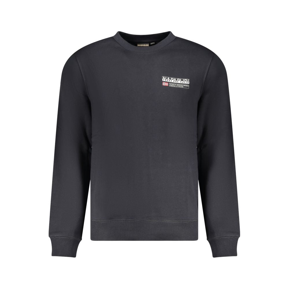 Napapijri Black Cotton Mens Sweatshirt | Regal Royce