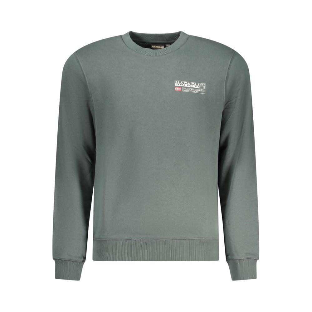 Napapijri Verde Cotton Men Sweatshirt | Regal Royce