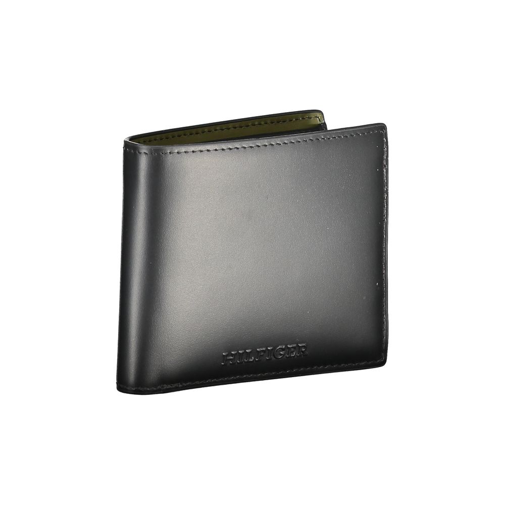 Tommy Hilfiger Black Leather Men's Wallet | Regal Royce