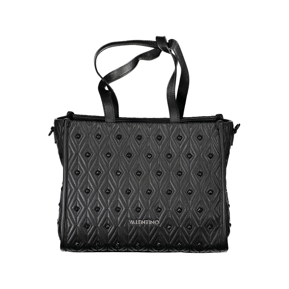 Mario Valentino Black Polyurethane Womens Bag | Regal Royce