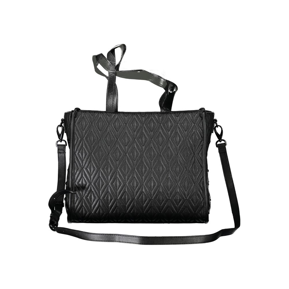 Mario Valentino Black Polyurethane Womens Bag | Regal Royce