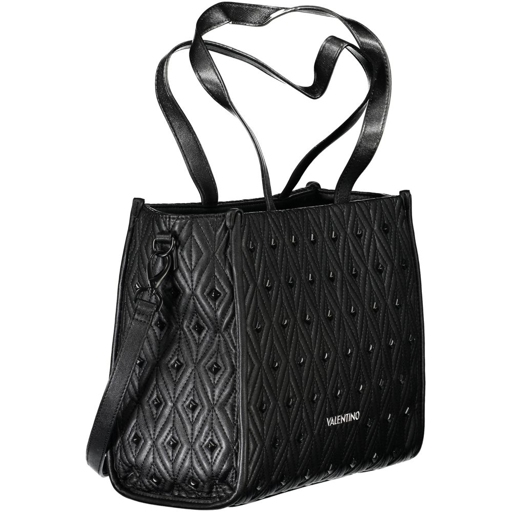 Mario Valentino Black Polyurethane Womens Bag | Regal Royce