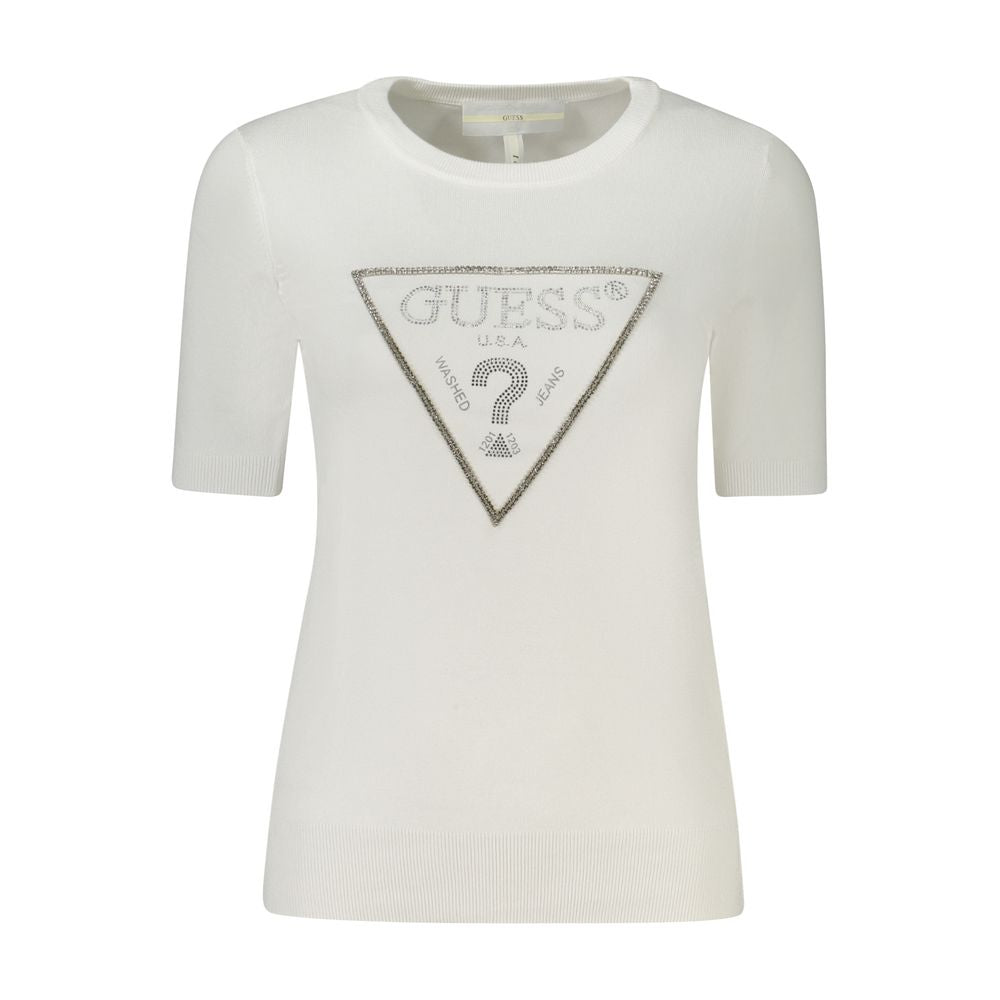 Guess Jeans Bianco Viscosa Women Sweater | Regal Royce