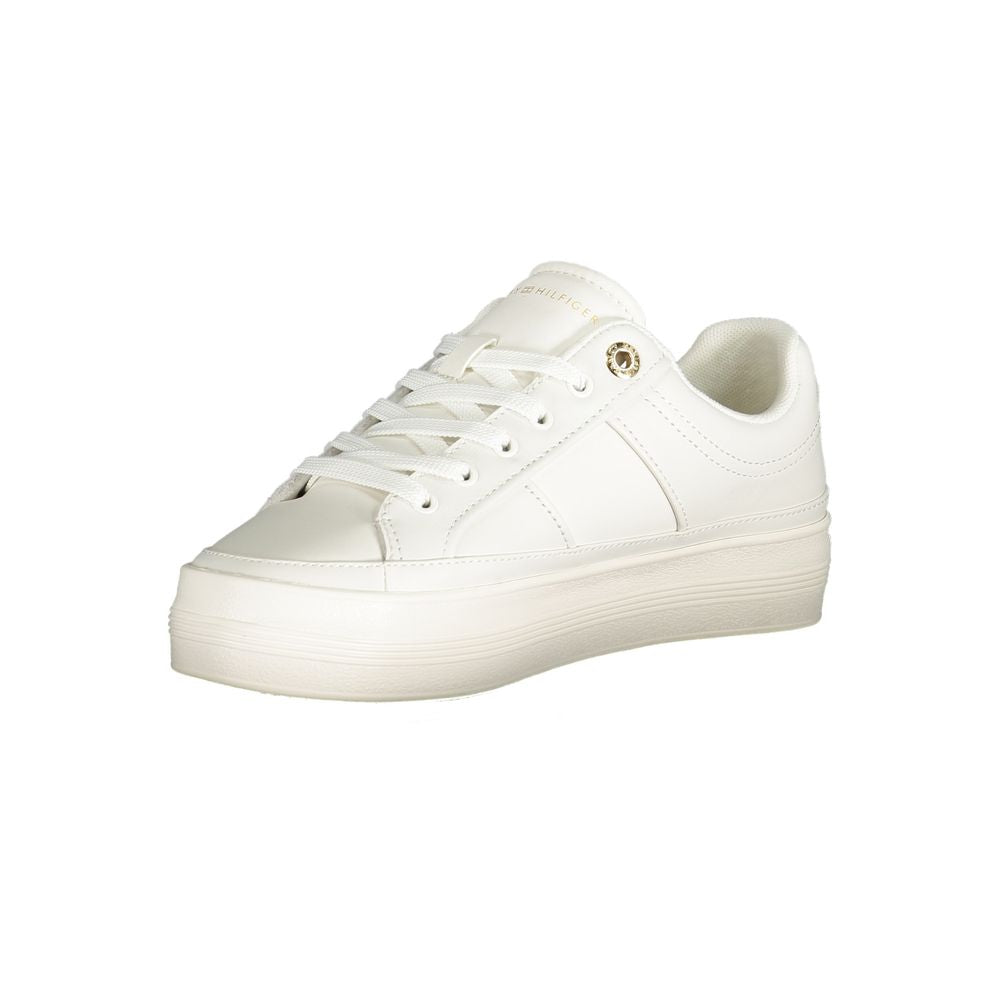 Tommy Hilfiger Bianco Polyurethane Women Sneaker | Regal Royce