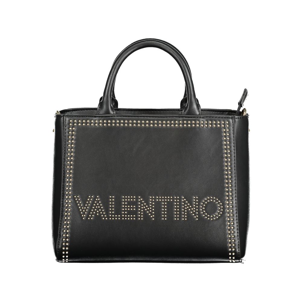 Mario Valentino Black Polyurethane Women Handbag | Regal Royce