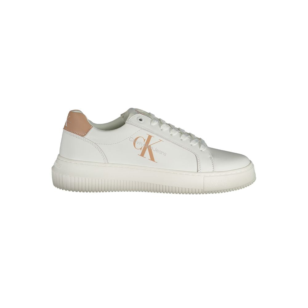 Calvin Klein White Leather Women Sneaker | Regal Royce
