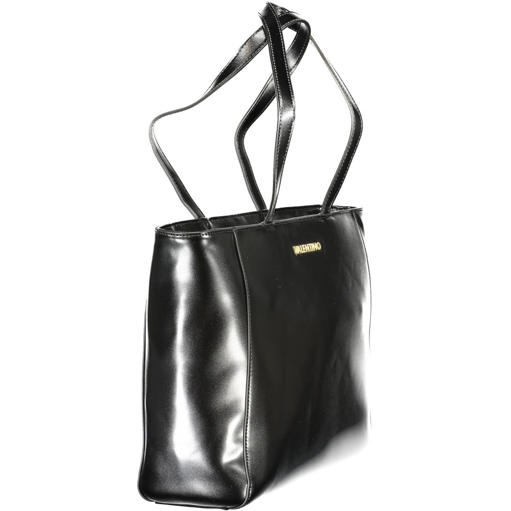 Mario Valentino Black Polyurethane Women Shoulder Bag | Regal Royce