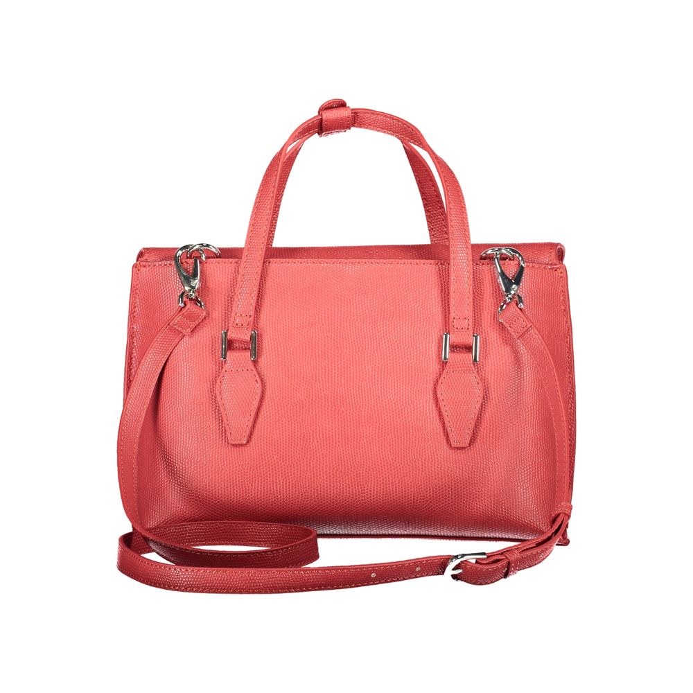 Mario Valentino Red Polyurethane Women Handbag | Regal Royce