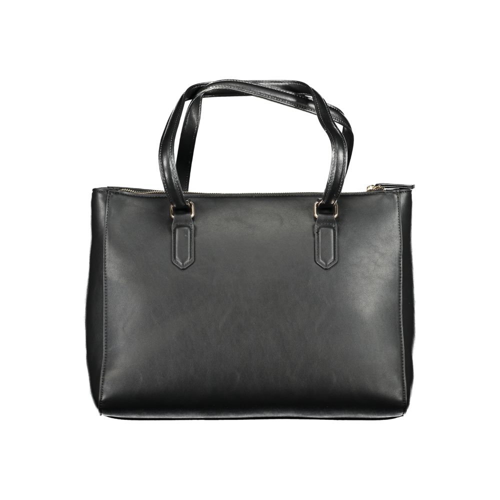 Mario Valentino Black Polyurethane Women's Bag | Regal Royce