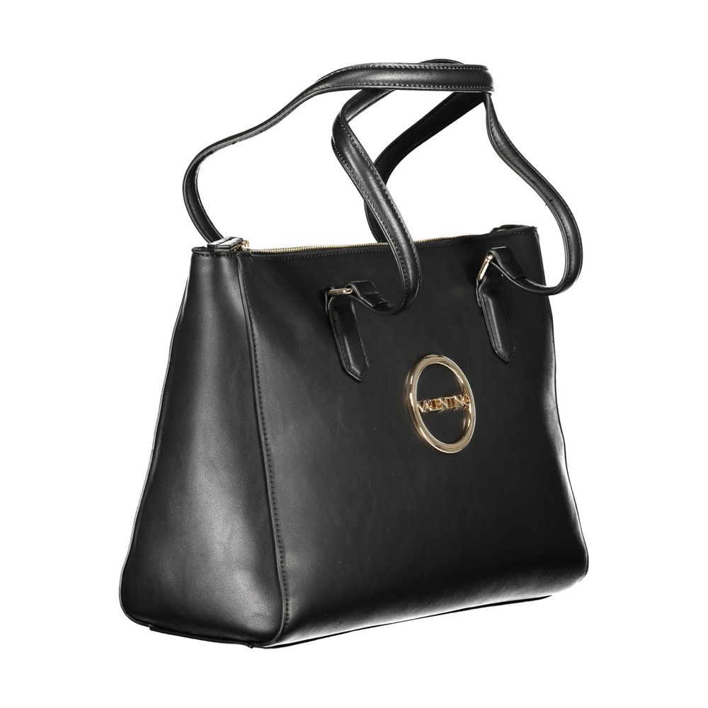Mario Valentino Black Polyurethane Women's Bag | Regal Royce