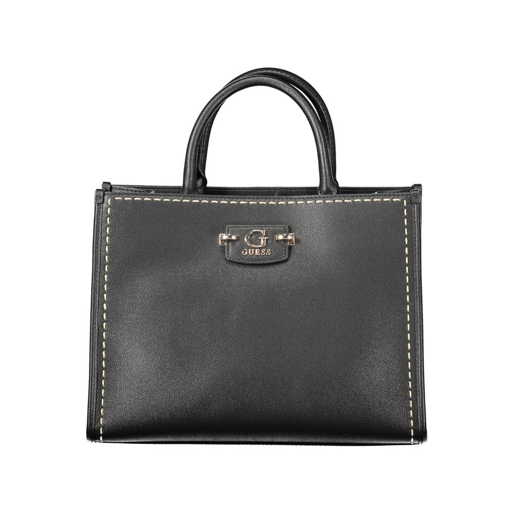 Guess Jeans Black Polyethylene Women Handbag | Regal Royce