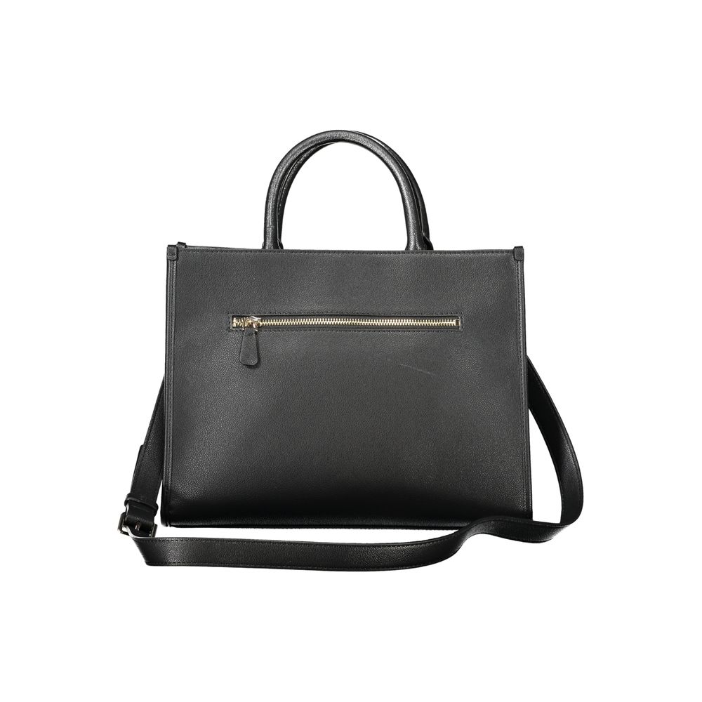 Guess Jeans Black Polyethylene Women Handbag | Regal Royce