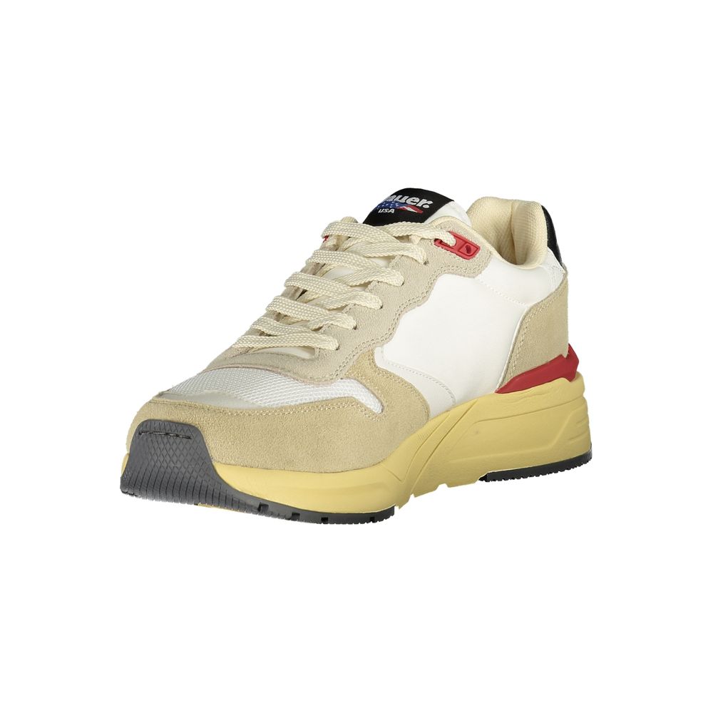 Blauer Beige Polyurethane Men Sneaker | Regal Royce