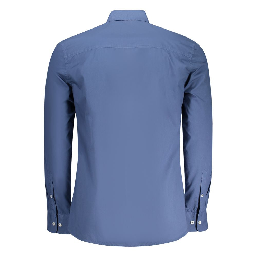 North Sails Blue Cotton Men Shirt | Regal Royce