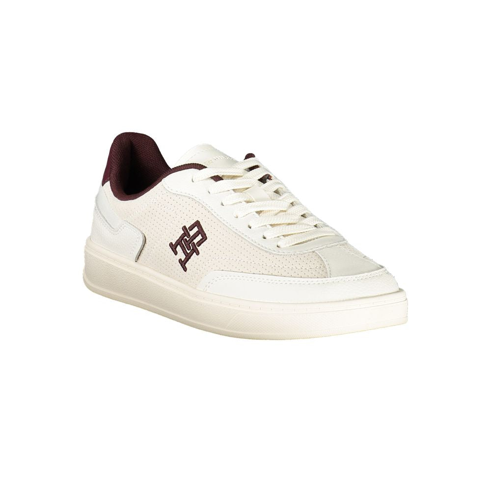 Tommy Hilfiger Beige Leather Women Sneaker | Regal Royce