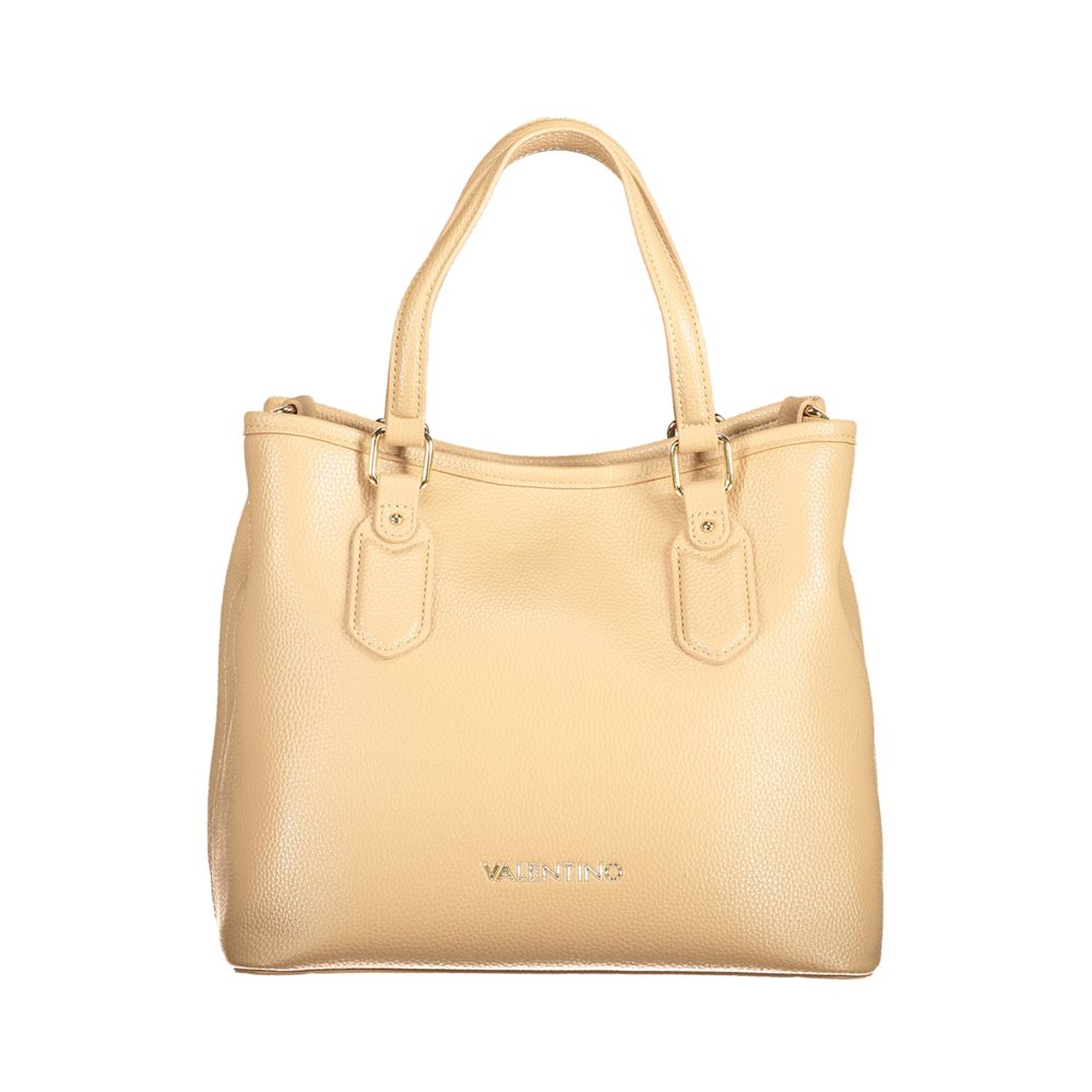 Mario Valentino Beige Polyurethane Women Handbag | Regal Royce