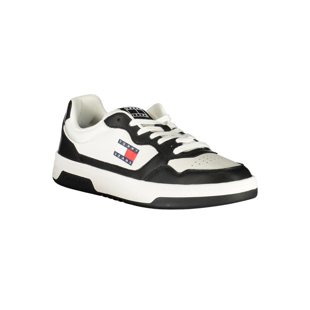 Tommy Hilfiger Black Leather Men Sneaker | Regal Royce