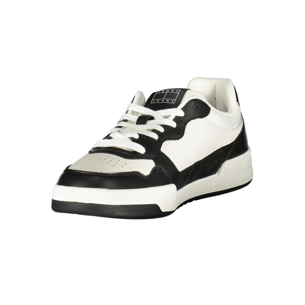 Tommy Hilfiger Black Leather Men Sneaker | Regal Royce