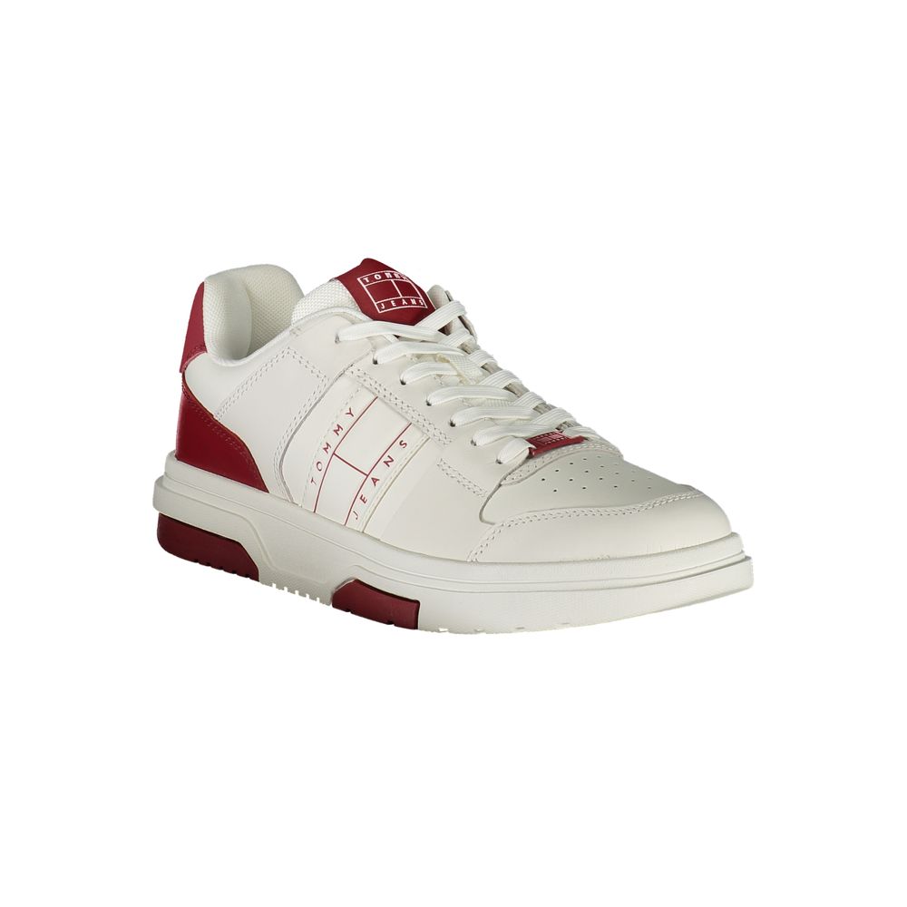 Tommy Hilfiger Red Leather Men Sneaker | Regal Royce