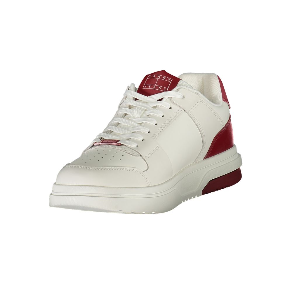 Tommy Hilfiger Red Leather Men Sneaker | Regal Royce