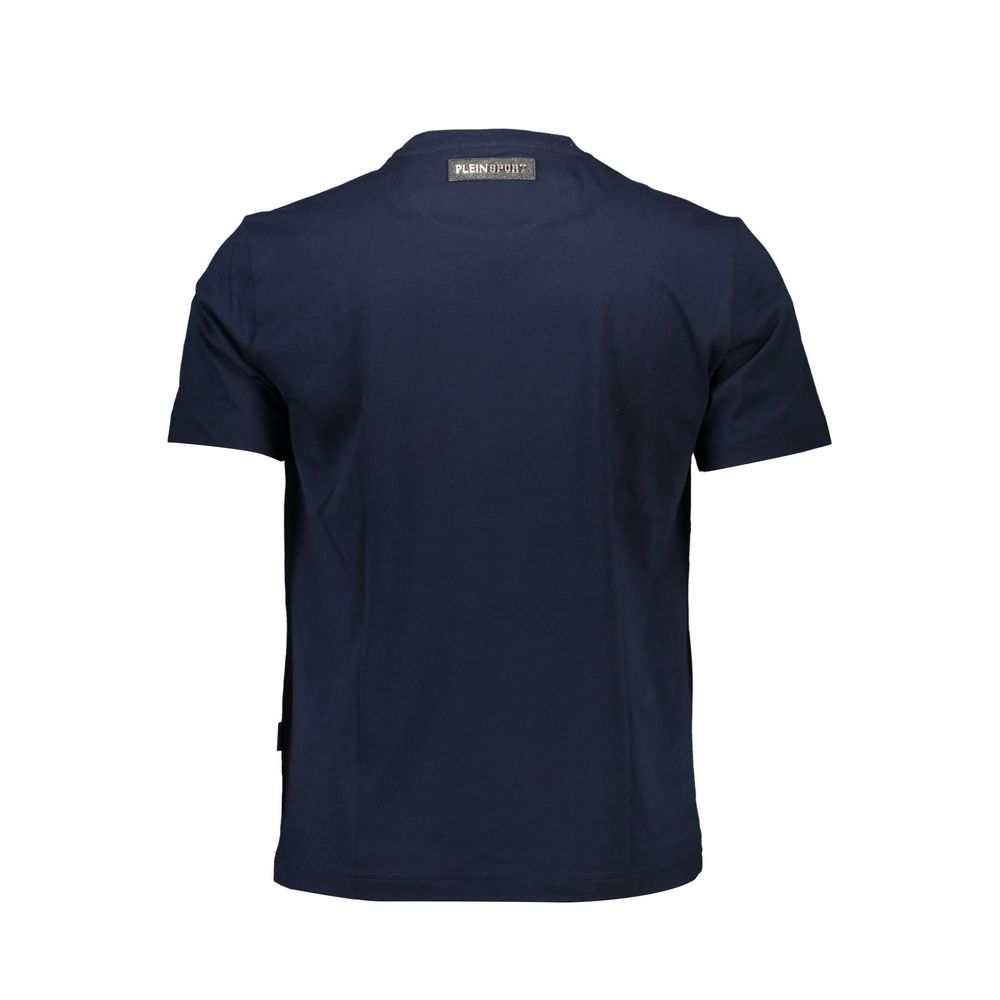 Plein Sport Blue Cotton Men T-Shirt | Regal Royce